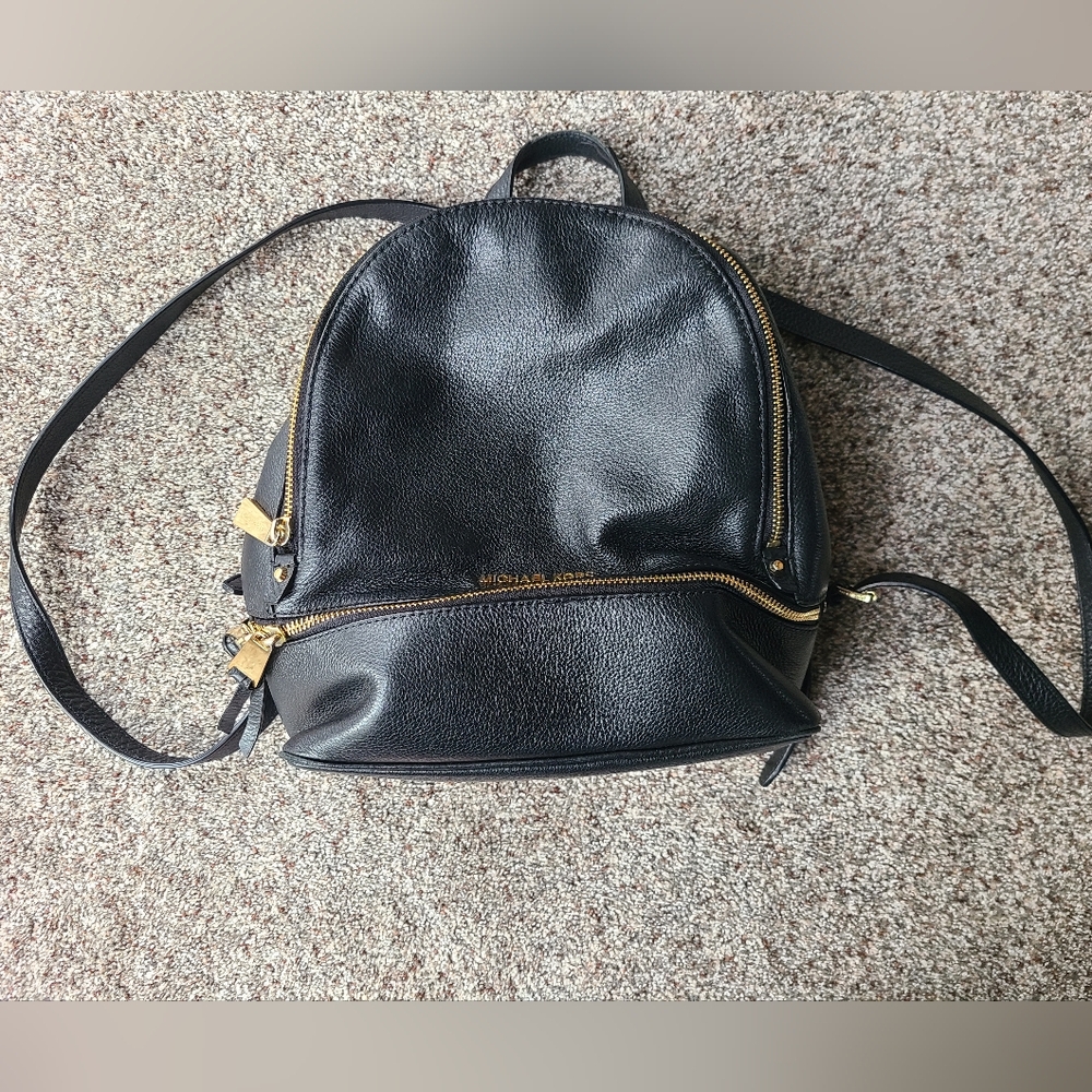 Michael Kors leather backpack bag